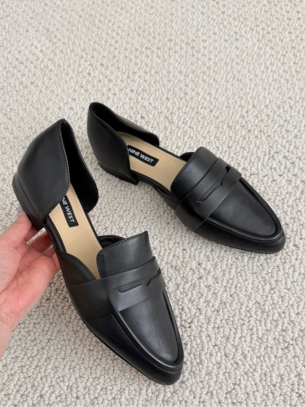 Nine West Black Flats